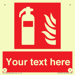 Custom Fire extinguisher Sign